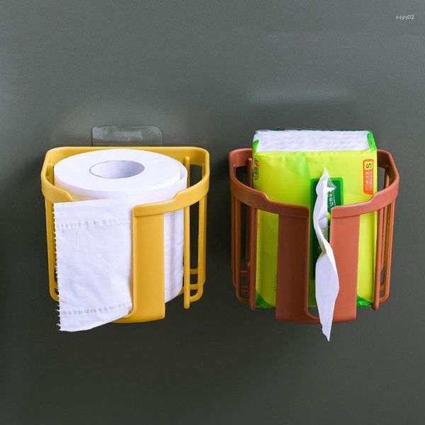 Küchenarmaturen 2783 Stanzfreies Toilettenpapier-Aufbewahrungsregal, Taschentuchbox, Wandmontage, Rollenhalter