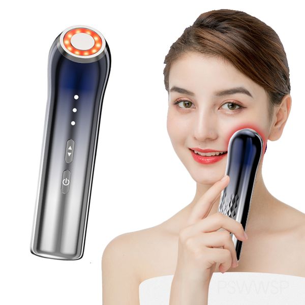 Massageador Facial Dispositivo de Beleza Red Blue P otherapy Machine Firm Eye Care Lift Skin Apertar Removedor de Rugas Vibration 230720