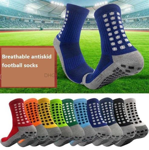 Rutschfeste Fußballsocken für Männer und Frauen, Outdoor-Sport, Fußballsocken, Basketball, Tennis, lange Kniestrümpfe, Griffe, Radfahren, Reiten, Socken im Großhandel