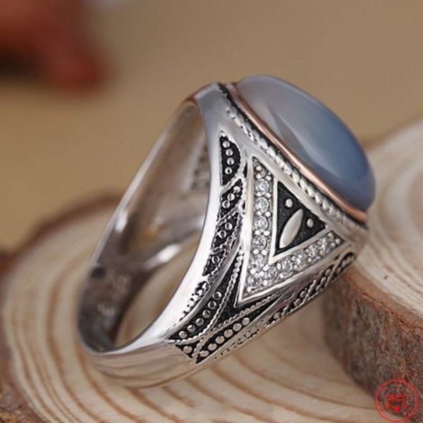 Обручальные кольца S925 Серебряное кольцо для мужчин 2023 года.