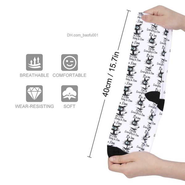 Socken Strumpfwaren Geschenk Katzenliebhaber Es geht mir gut Mir geht es gut Alles ist großartig Socken Happy Socks Herrengeschenk Großhandelslager Herren Z230721