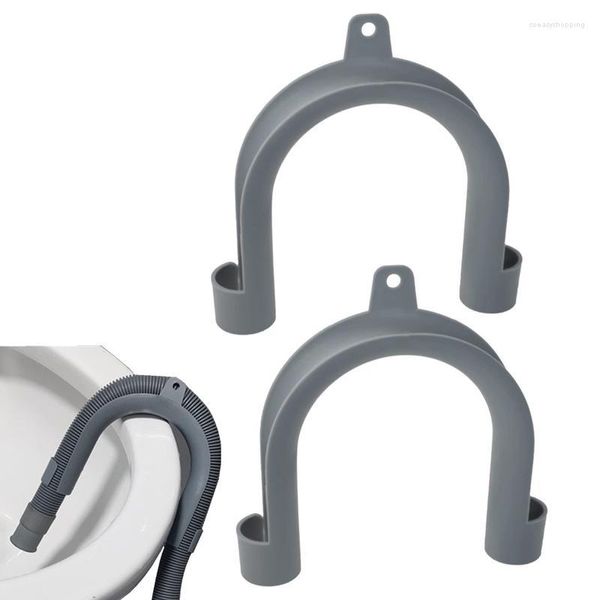 Set di accessori per il bagno Morsetto per tubo flessibile per lavastoviglie Adattatore per gancio di scarico per lavatrice a forma di U Rondella per vestiti durevole