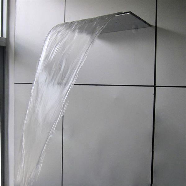 Soffione doccia moderno a parete grande a cascata Soffione doccia idromassaggio in ottone 200 300 Accessori bagno 9mm3052