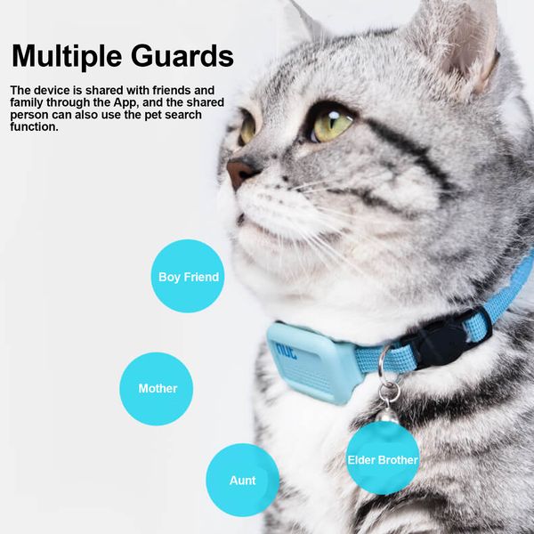 Outros suprimentos para cães Pet GPS Bluetooth Localizador coleira antiperda à prova d'água Rastreador de gatos Posicionamento inteligente Ferramenta de rastreamento 230720
