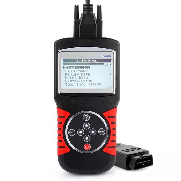 KONNWEI KW820 EOBD OBD2 OBDII Erros Automotivos Leitor de Código Scanner Auto Fault Detect Diagnostic Scan Tool216o