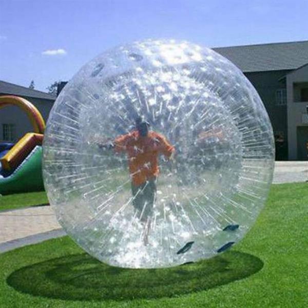 Zorb Ball İnsan Hamster Topları Arazi Yürüyüşü veya Hidro Suyu İçin Şişirilebilir İsteğe Bağlı Kablo Demeti ile Zorbing Oyunları 2 5M 3M282R