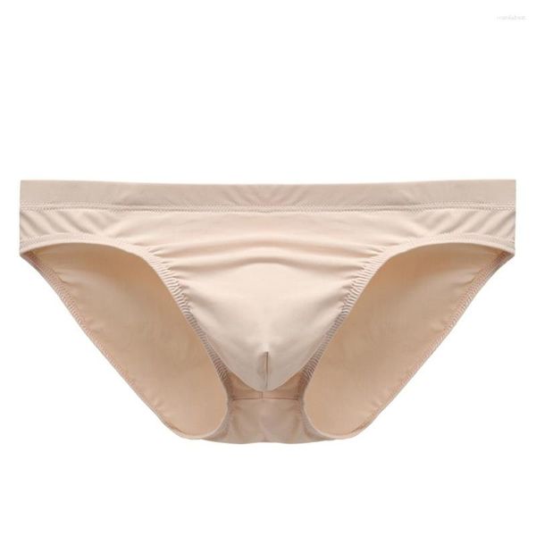 Unterhosen Sommer Eis Seide Unterwäsche Sexy Männer Low-rise Glatte Beutel Slips Atmungsaktive Bikini Ultra Dünne Höschen A50