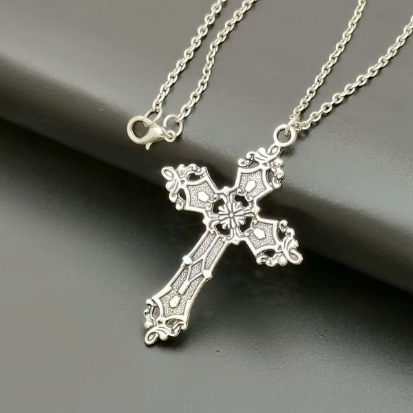 15 Stück Gothic Kreuz Halskette für Männer Frauen Halloween Weihnachten Neujahr Goth Schmuck Geschenk T-02