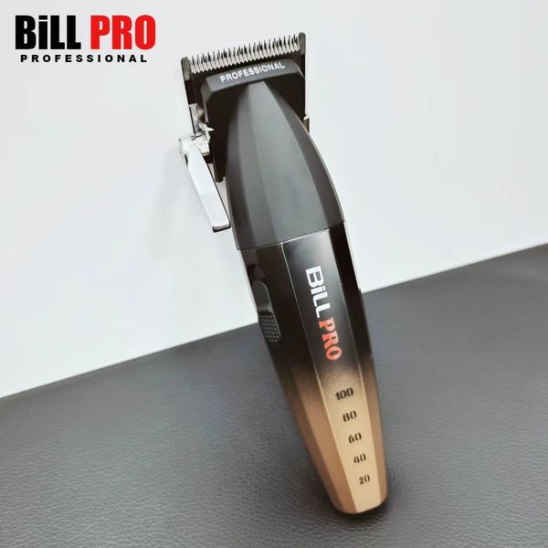 Aparador de cabelo BiLL PRO BL600 9000RPM Máquina de cortar cabelo masculina Barbearia Profissional OilHead Gravação Barbeiro 2500mAh Bateria de lítio Aparador de cabelo 230720