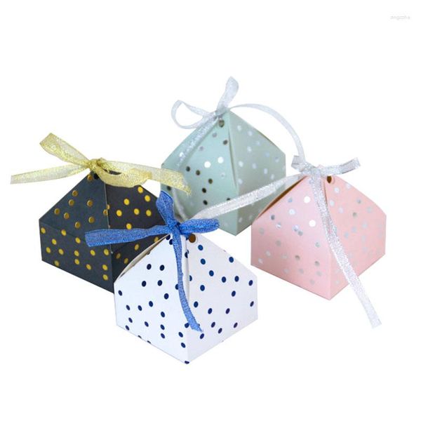 Geschenkpapier 50 Stück Multi Color Candy Box Hochzeit Gefälligkeiten und Geschenke Boxen Taschen für Gäste Dekoration Babyparty Party Supplies