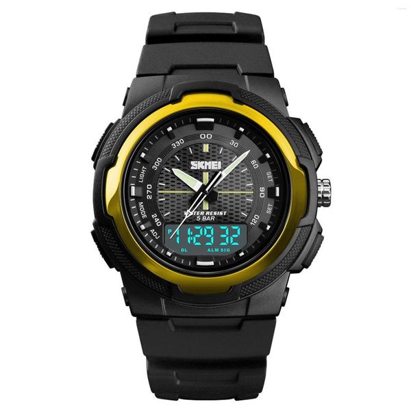 Armbanduhren Wasserdicht Alarm Datum Sport Analog Digital Led-hintergrundbeleuchtung Armbanduhr Luxus Männer Uhren Für Männer