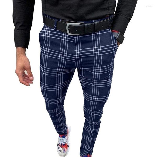 Abiti da uomo 2023 Mens Streetwear Harem Pants Pantaloni a scacchi maschili Plus Size Uomo Coreano Muti-color Plaid Casual