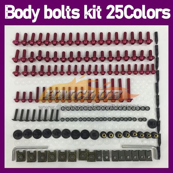 268pcs Motorcycle Maving Bolts Полный набор винтов для Kawasaki Ninja ZX9R ZX-9R ZX900 ZX 900 9R 9 R 900CC 98 99 1998 1999 Полный MO288V