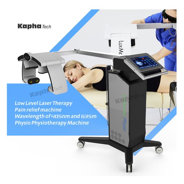 Kaphatech tela sensível ao toque de 12,1 polegadas mais recente design mãos-livres máquina de fisioterapia de terapia a laser fria para alívio da dor