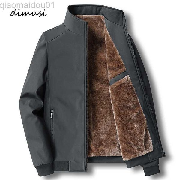 Jaquetas masculinas DIMUSI jaqueta de negócios de inverno moda masculina jaquetas forradas de lã quentes casuais jaquetas corta-vento casacos térmicos masculinos roupas de marca L230721