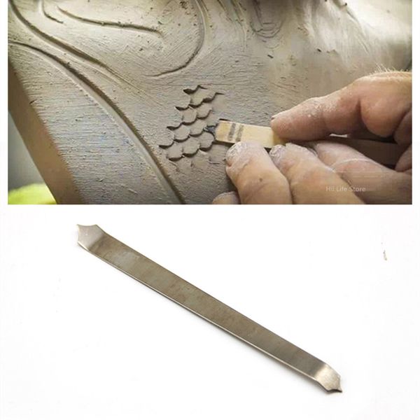 Escama de peixe Lâmina de modelagem criativa Cerâmica profissional Amassar à mão Escultura Telhado Escama de dragão Ferramenta para fazer textura