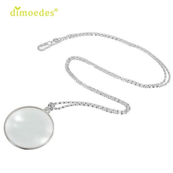 Diomedes Neueste DIOMEDES Neue 6-fache Lupe Anhänger Halskette Vergrößern Glas Reeding Dekorativ Monokel Halskette Sexy Chain318S