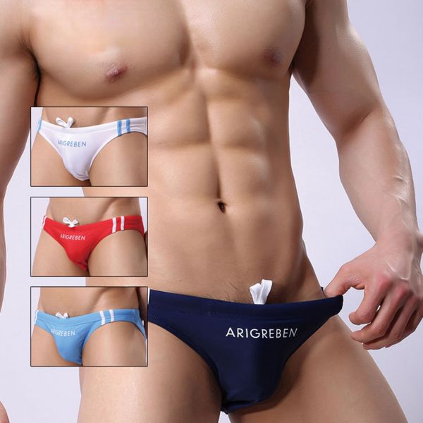 Herren Bademode Badehose für Männer Hosen Sexy Low Waist Triangle Beach 230721