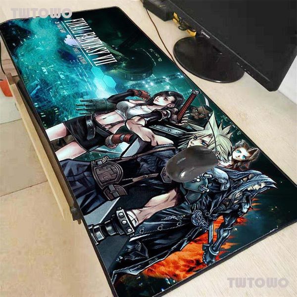 Tappetini per mouse Poggiapolsi Final Fantasy Gaming Pad Gamer Computer Mousepad Mause retroilluminato Grande per tastiera da scrivania Mat193n