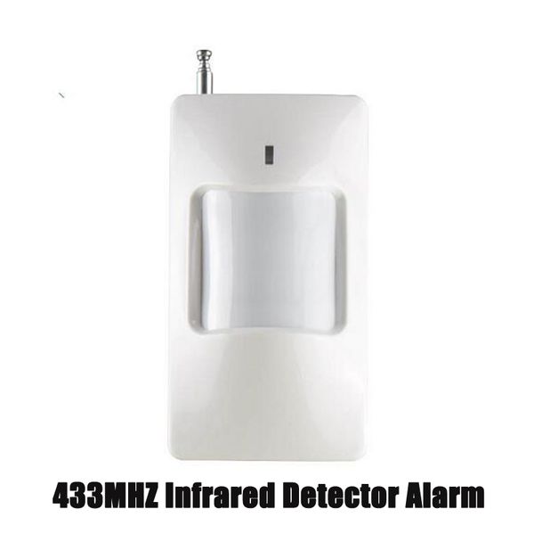 Alarme de segurança 433MHZ sem fio IR Detector infravermelho Alarme 110° PIR Janela Porta Antifurto Sensor para Loja Pet Home Office