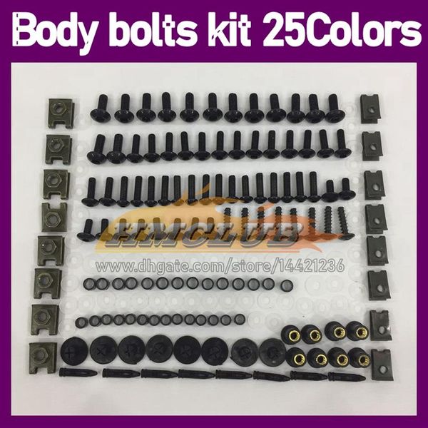 Kit completo de parafusos de carenagem de motocicleta 268PCS para KAWASAKI NINJA ZX-12R ZX 12 R 12R ZX1200 ZX12R 02 03 04 05 06 02-06 MO295O completo