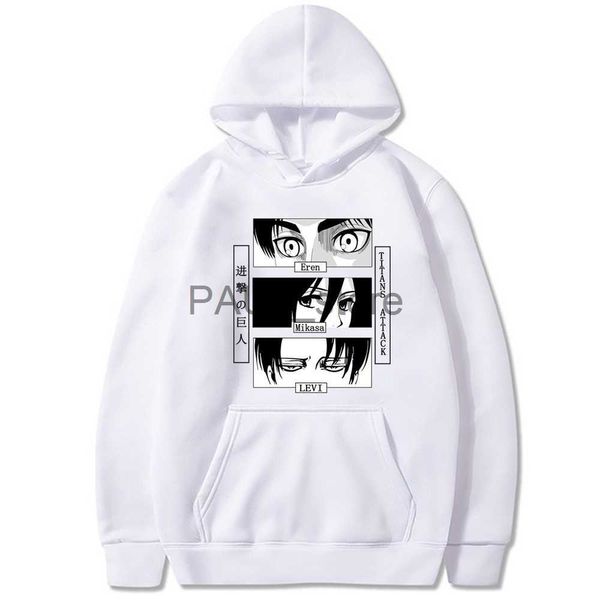 Erkek Hoodies Sweatshirts 2023 Titan Unisex Hoodies'e Sıcak Anime Final Sezon Saldırısı Shingeki Hayır Kyojin Sıradan Büyük Boy