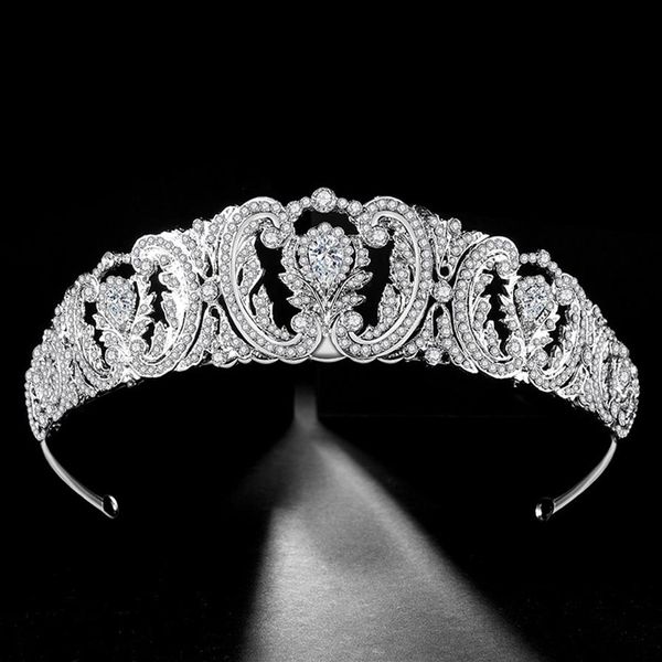 Nouveauté princesse beaux accessoires de cheveux diadèmes de mariée cristaux strass mariée coiffes de fête de mariage cheveux Crown329z