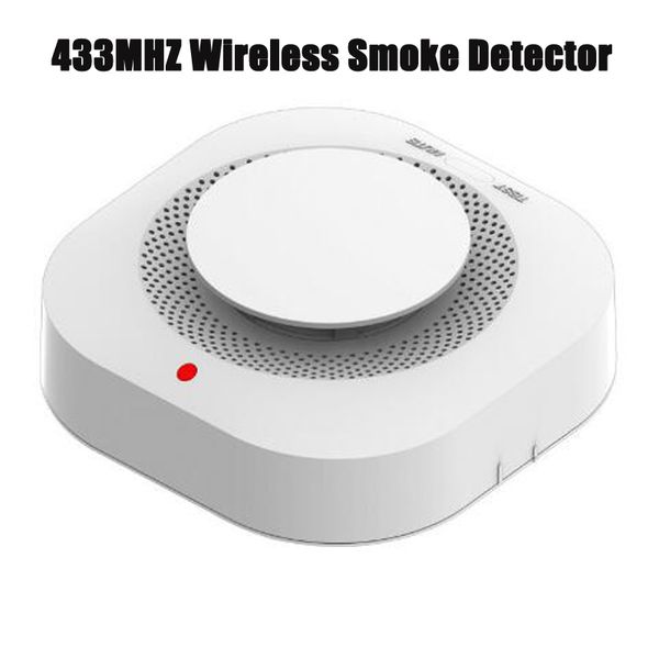 433 MHZ Rauchmelder Drahtloser Feueralarm Sensor Sicherheitsschutz Alarm 433 MHZ 315 MHZ Detecto für Smart Home Arbeit Büro mit Batterie