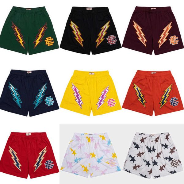 Shorts de basquete masculinos para corrida, calças de praia, malha respirável, cordão, calças de moletom esportivas, boxer, treinamento, secagem rápida, short feminino