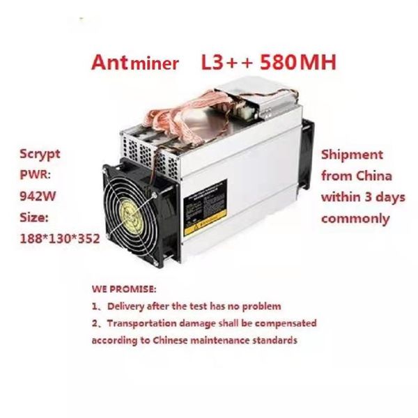 Miner Bitmain Antminer L3 Plus с новым источником питания отремонтирован225U