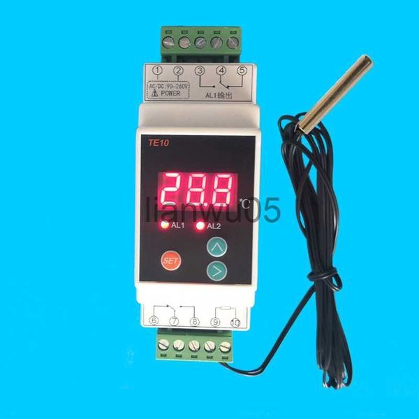 Handtuchhalter 40~110 DIN-Thermostat mit Sensor Praktische High-Low-Temperatur 2 Alarmrelais NO NC COMMON Ausgang 7A250VAC AC90~260V P15F x0721