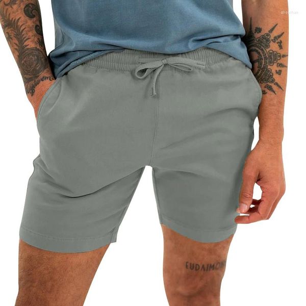 Shorts Masculino 2023 Summer Beach Men Trunk Moda Brand Softwear 7 Cores Boxers Calças Curtas Sólidas Masculinas