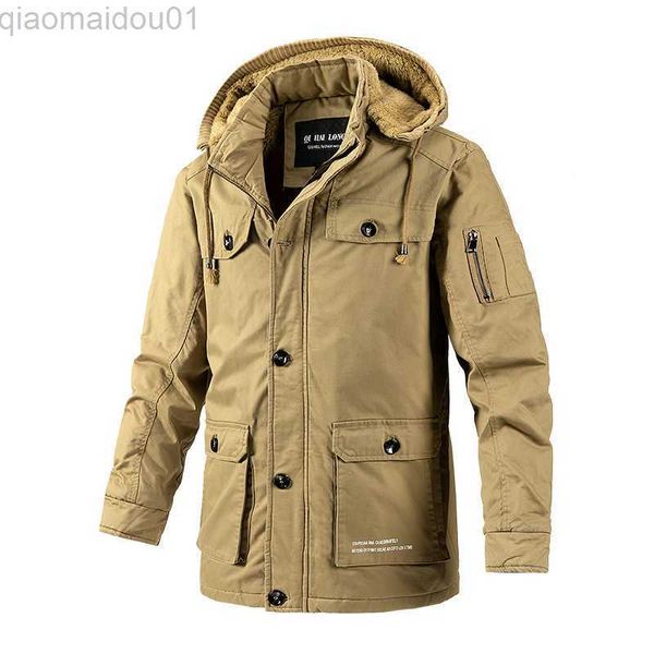 Jaquetas masculinas com capuz jaquetas longas de penas masculinas inverno sobretudos quentes parkas homem de alta qualidade jaquetas casuais inverno ao ar livre casacos longos 4XL L230721