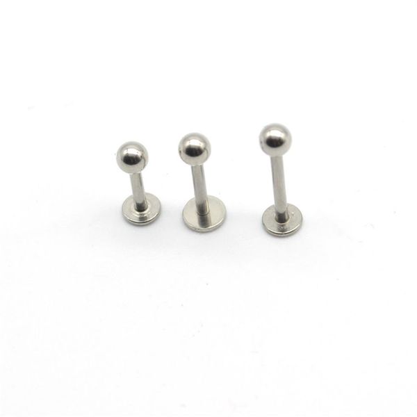 BAR STUD BAR SURGICA ACCIAIO SURGICA LABRET RINGHI POPOLA CORPO POPOLA CORPO CARTILILIAGE TRAGUS MONROE PIERCING CHIN CHINA BALL 16G198T