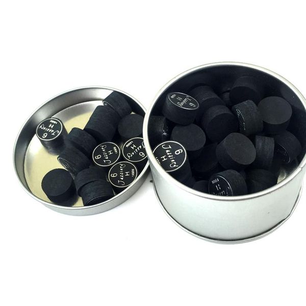 10 Stück in der Packung Original Jassinry Black 6layers 14mm Billard Pool Queuespitzen in S M H hoher Qualität für Game Queue Sticks262n