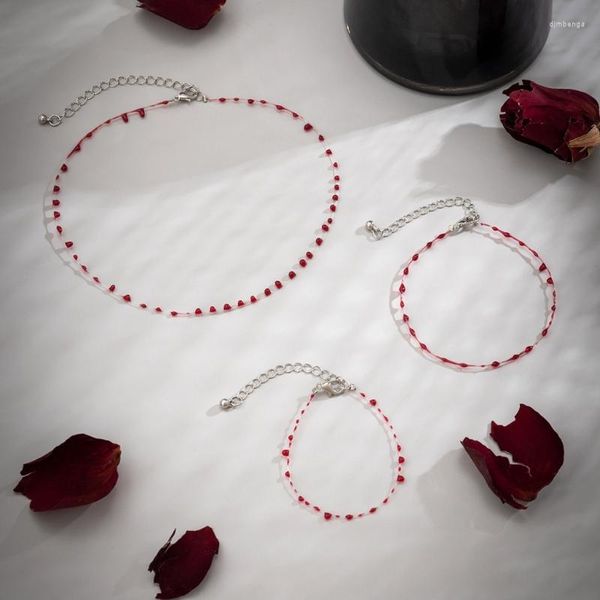 Подвесные ожерелья регулируемые крошечные браслеты для крови.