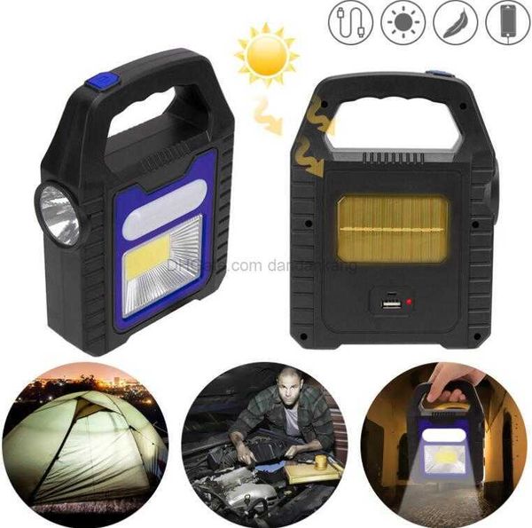 Lanternas de emergência ao ar livre mini portátil carregamento de energia solar multifunção lâmpada de luz led poderosa impermeável durável camping caminhadas lâmpada recarregável usb.