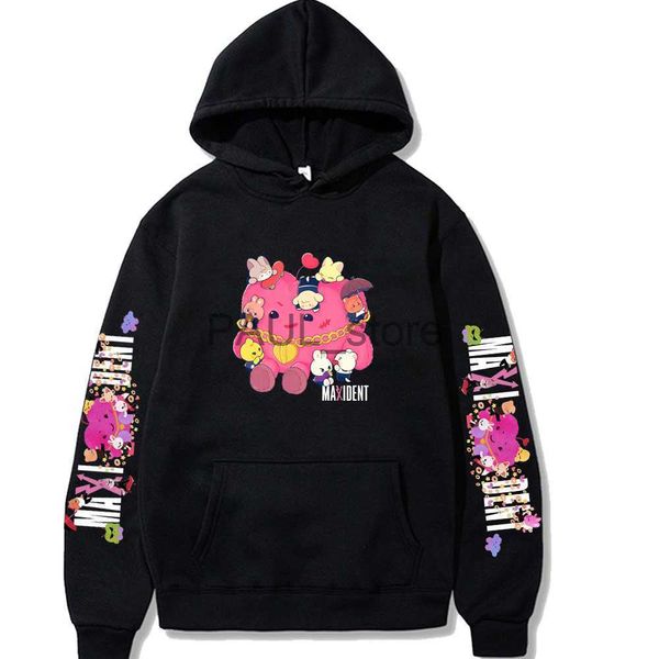 Herren Hoodies Sweatshirts Cartoon Stray Kids Maxident Print Hoodie Koreanischer Stil Y2k Frauen Männer Niedliche Grafikkleidung Harajuku Vintage Hip Hop Sweatshirts x0720