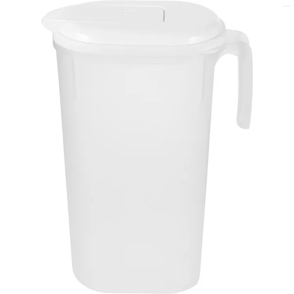 Bottiglie d'acqua Terrario Fogger Coperchio Brocca di plastica infrangibile Teiera fredda Bere caffè freddo Pp bianco