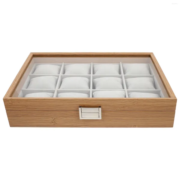 Uhrenboxen Box Holz Dekorativer Aufbewahrungsbehälter Display Tablett Armband Ständer Fall Sammlung Schmuck Organizer