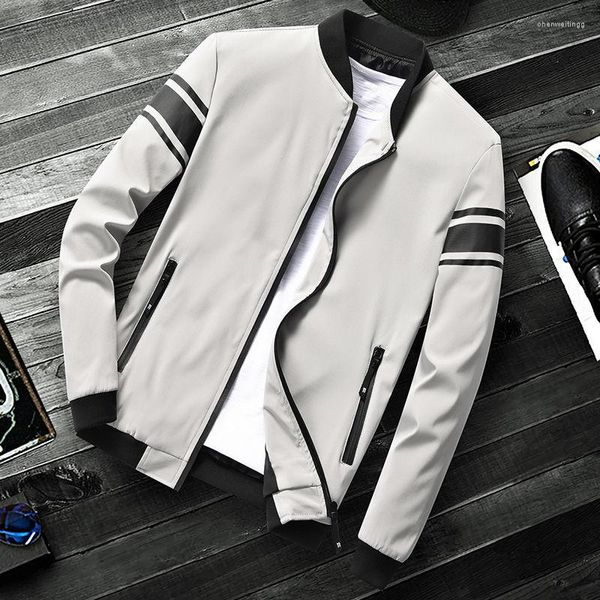 Herren Jacken Jacke Casual Vielseitig Mode Cool 2023 Slim Fit Baseball Mantel Herbst