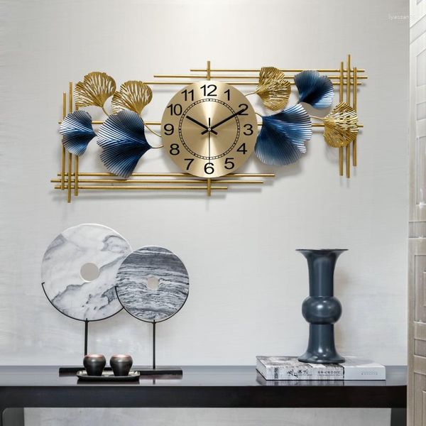 Orologi da parete Orologio 3D di grandi dimensioni Design moderno Stile cinese silenzioso Soggiorno estetico creativo Reloj Pared Home Decor