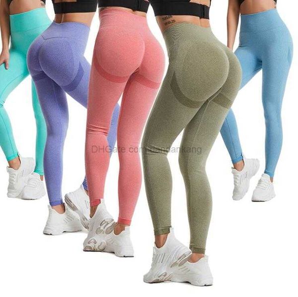 Yoga Leggings Hosen Naked Feeling Hohe Taille Sport Hose Frauen Atmungsaktive Workout Nahtlose Scrunch Tight Wear Gym Legging 2022 Heiße sexy Leggings