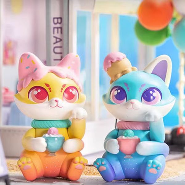 Action Toy Figure Kawaii Cassy Cat Summer Drinks Series Blind Box Toys Mystery Figure Anime Surprise Caja Ornamnet Model Girls Regali di compleanno 230720