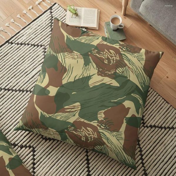 Travesseiro Rhodesian Brush Stroke Camuflagem Piso Decorativo Sofá S Luxury