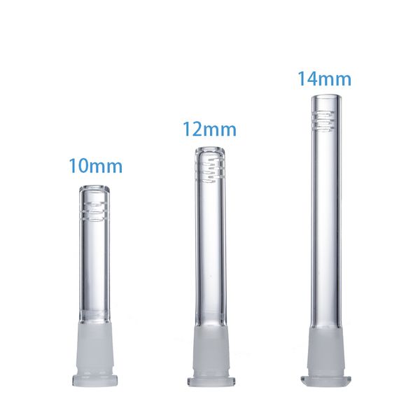 CSYC P005 Accessorio per pipa da fumo 6cm / 8cm / 10cm / 12cm / 14cm Gambo basso 14-18 Bong in vetro femmina Gambo basso 6 tagli Bong Tool Dropdown