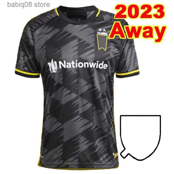 Hayranlar Tees 2023 Columbus Morris Mens Futbol Formaları Zelarayan Nagbe Cucho Uzak Siyah Futbol Gömlek Kısa Kollu Yetişkin Üniformaları T230720