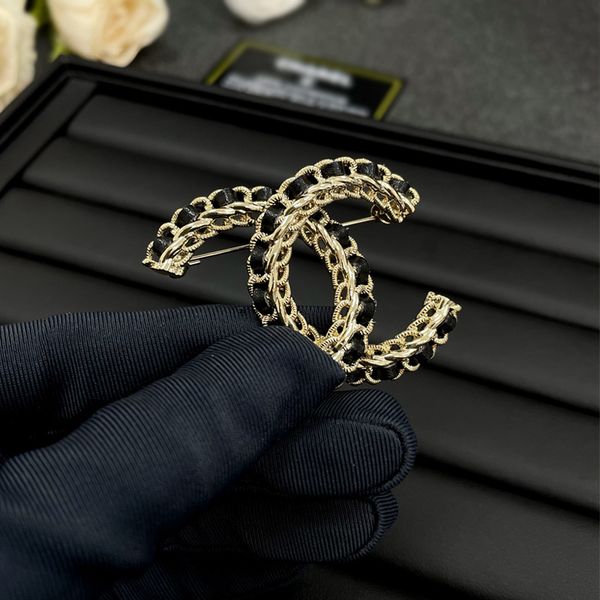 20 Estilo Designer Broche Marca C-Letter Alfinetes Broches Mulheres Luxo Elegante Festa de Casamento Jóias Acessórios Presentes