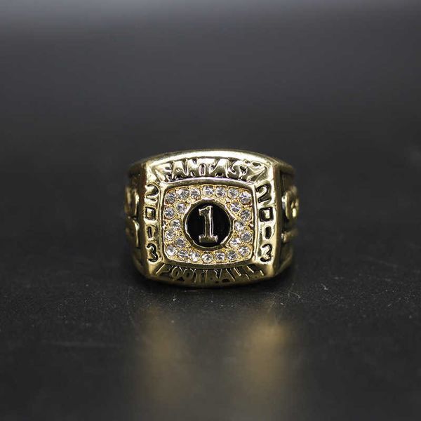 Anelli all'ingrosso di gioielli in argento a fascia 2013 Dream Football Championship Ring moda