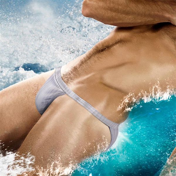 Austinbem Costume da bagno Uomo Slip da bagno Bikini sexy Uomo Perizoma da bagno Costumi da bagno gay Spiaggia Mare Piscina Costume da bagno Tavola da surf Sh304T